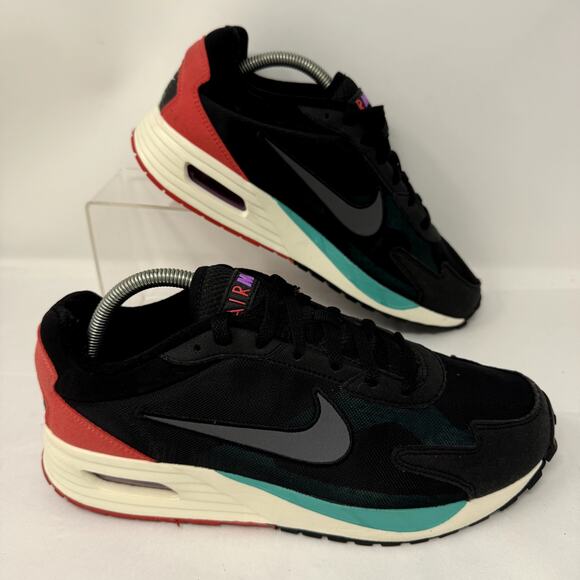 Nike Air Black Teal Coral Low Top Sneakers Shoes Women’s US 9 DX3666-001 - Picture 1 of 8
